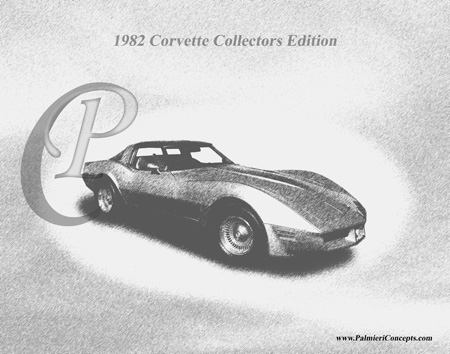 1982 Corvette Collectors Edition drawing