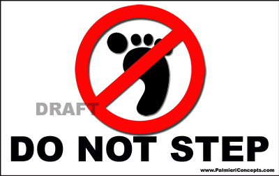DO not step universal symbol magnet