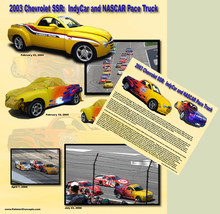 2003 Chevrolet SSR Pace car showboard image