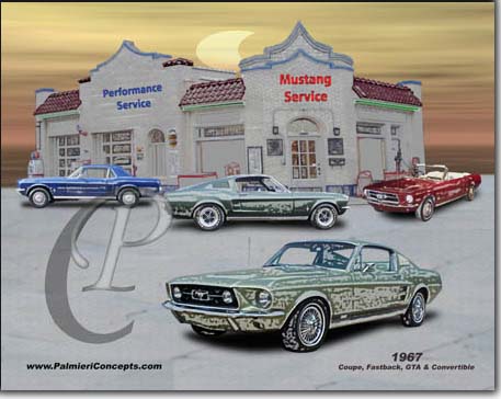 1967 mustang coupe, convertible , fastback, GTA  image