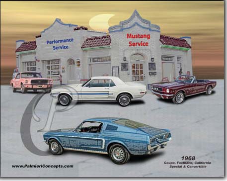 1968 mustang coupe, convertible , fastback, california Special  image