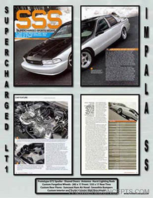 Impala SS Magazine feature showboard image