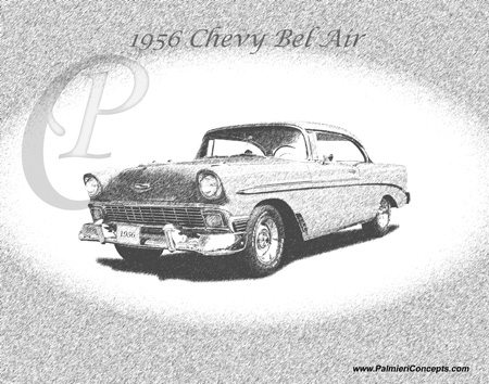 1956Chevy BelAir sketch