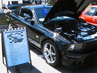 2006 Mustang GT Steeda Q400 custom car show board