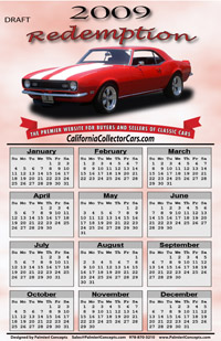 custom car calendar
