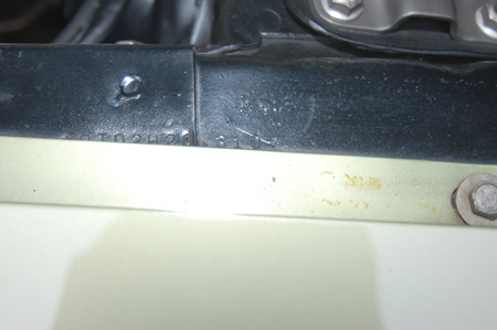 paint stamp-mark drivers side