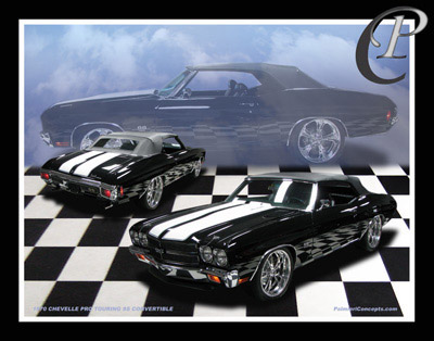FM-14 1970 PRO TOURING CHEVELLE SS 454 CONVERTIBLE-collage