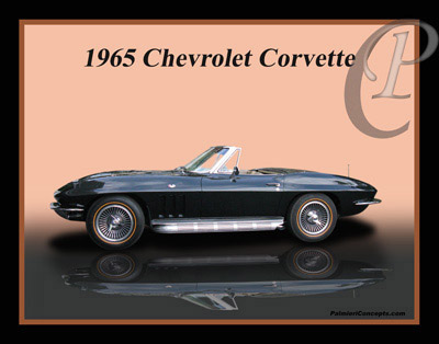 P208-1965-Corvette-Convertible-Reflection