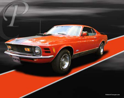 P238STRIPE1970Mach1MustangCalypsoCoraljpg