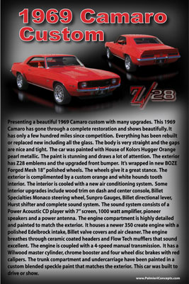 1969 camaro Custom-showboard