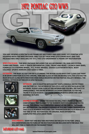 BJ02-1972 PONTIAC GTO WW5-poster