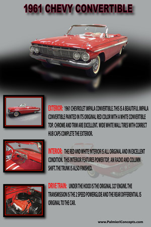 BH23-1961 CHEVY CONVERTIBLE-16x24-Poster-FINAL