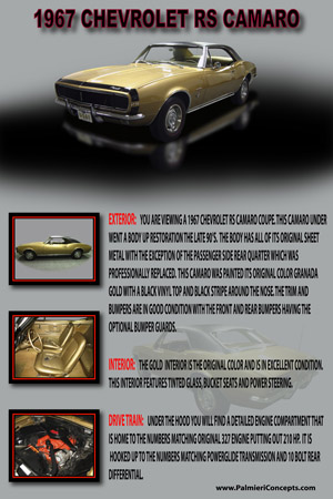 BH31-1967 CHEVROLET RS CAMARO-16x24-Poster-FINAL