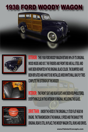 BH36-1938 FORD WOODY WAGON-16x24-Poster-FINAL