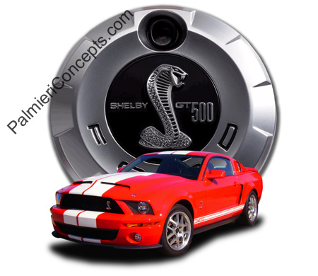a-2007 Shelby GT500car over gas cap