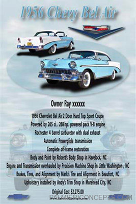 example Z16 - 1956 Chevy Belair - showboard