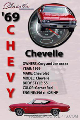 example Z19 - 1969 Chevy Chevelle-showboard