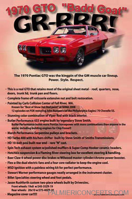 example Z2- 1970 GTO - showboard