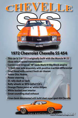 example Z29 - 1972 Chevelle SS -showboard