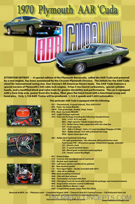 example Z47 -1970 Plymouth AAR Cuda