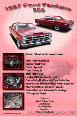 example Z69-1967 Ford fairlane 500-poster