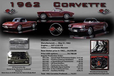 0a-example 155- 1962- chevy-corvette-car sign