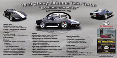1969 Chevy Extme Corvette show board