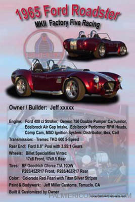 c-example 112 - 1978 Ford Cobra Roadster MKII-show board
