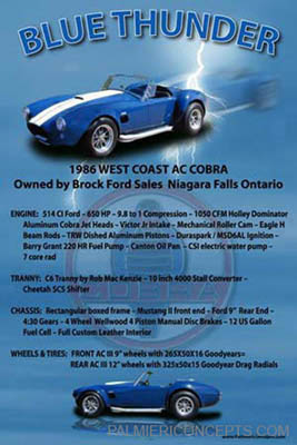 c-example 128 - 1986 West Coast AC Cobra - Poster