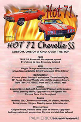 1971 Chevelle SS car show poster image