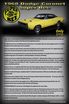 MSa8-1968 Dofge Coronet Superbee-Emily-showboard