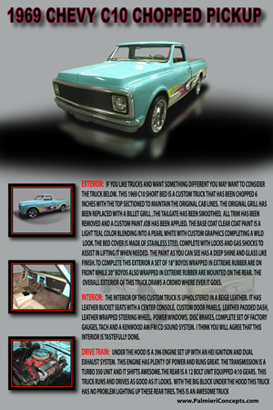 BH21-1969 CHEVY C10 CHOPPED PICKUP-16x24-Poster-FINAL