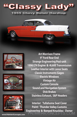 example Z70-1955 Chevy Belair hardtop-showboard